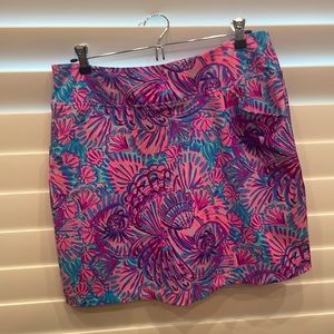 Lily Pulitzer Luxletic athletic skirt- build in spandex shorts, size 8